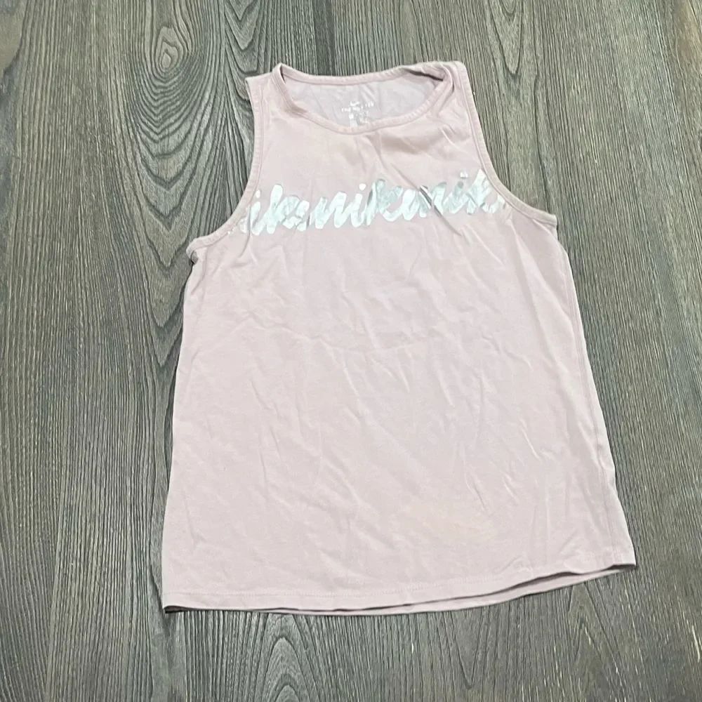 Nike The Nike Tee Dri-FIT Athletic Cut Light Pink Tank Top Size XS